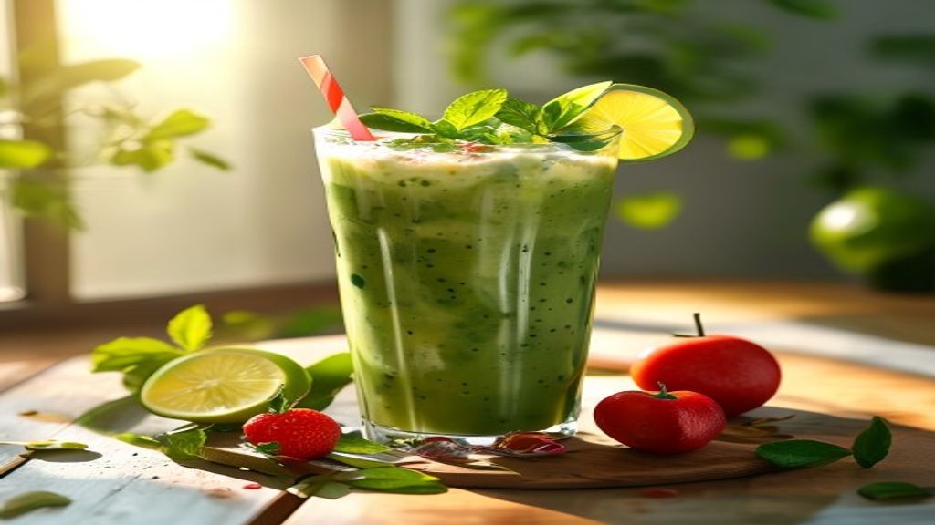 Yeşil Detox Smoothie: Güne Enerji Dolu ve Bilinçli Başlayın